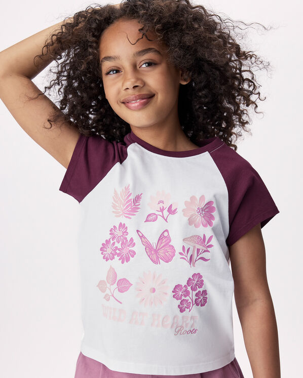 T-shirt &agrave; motif floral Olivia pour filles